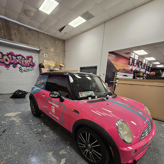 Mini Cooper Car Wrap - Cold Fire Signs