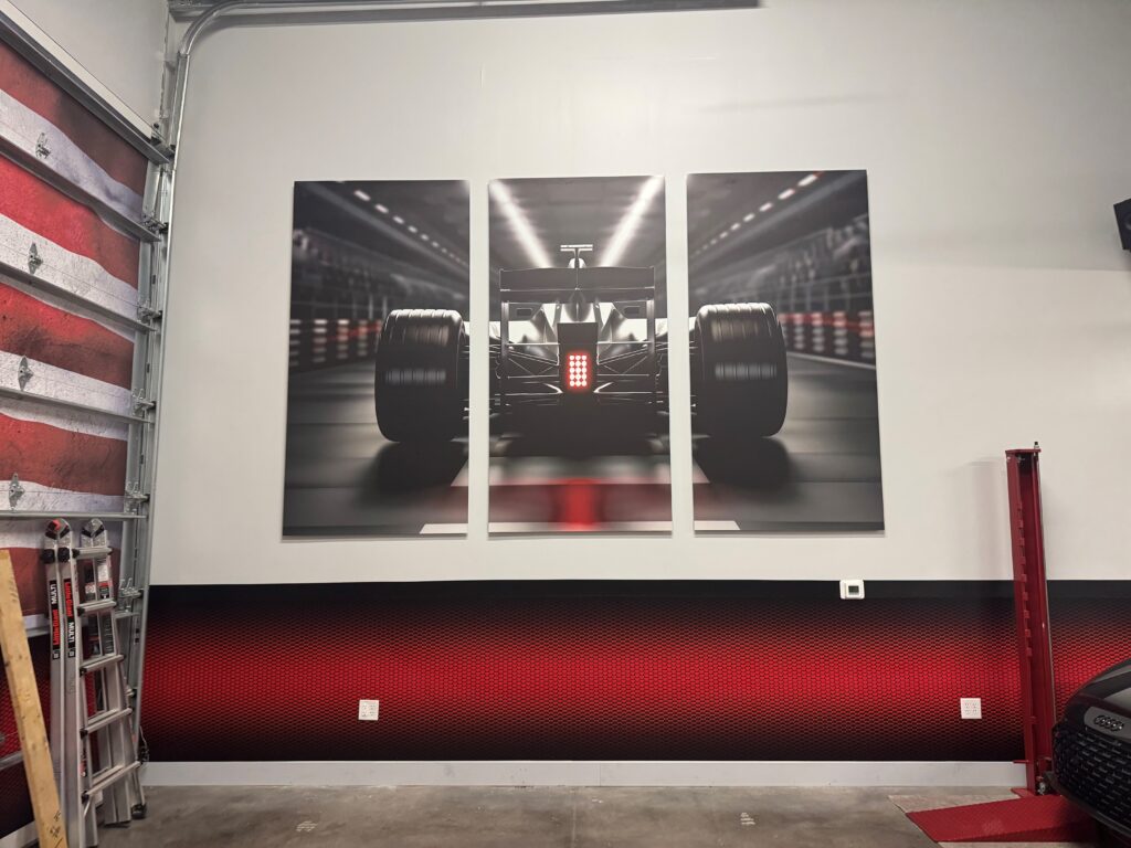 aluminum composite photo triptych